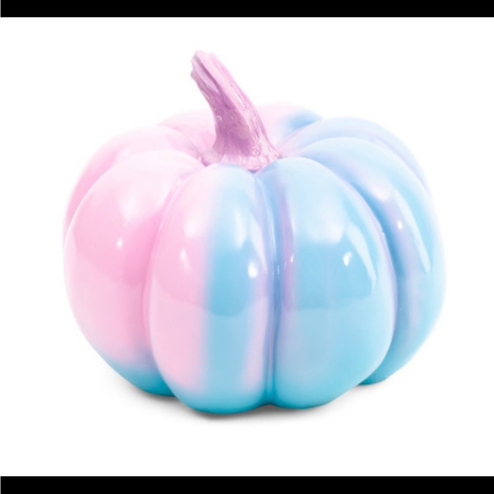 Pink & Blue Cotton Candy Ombre Pumpkin HALLOWEEN Decor Brand New!